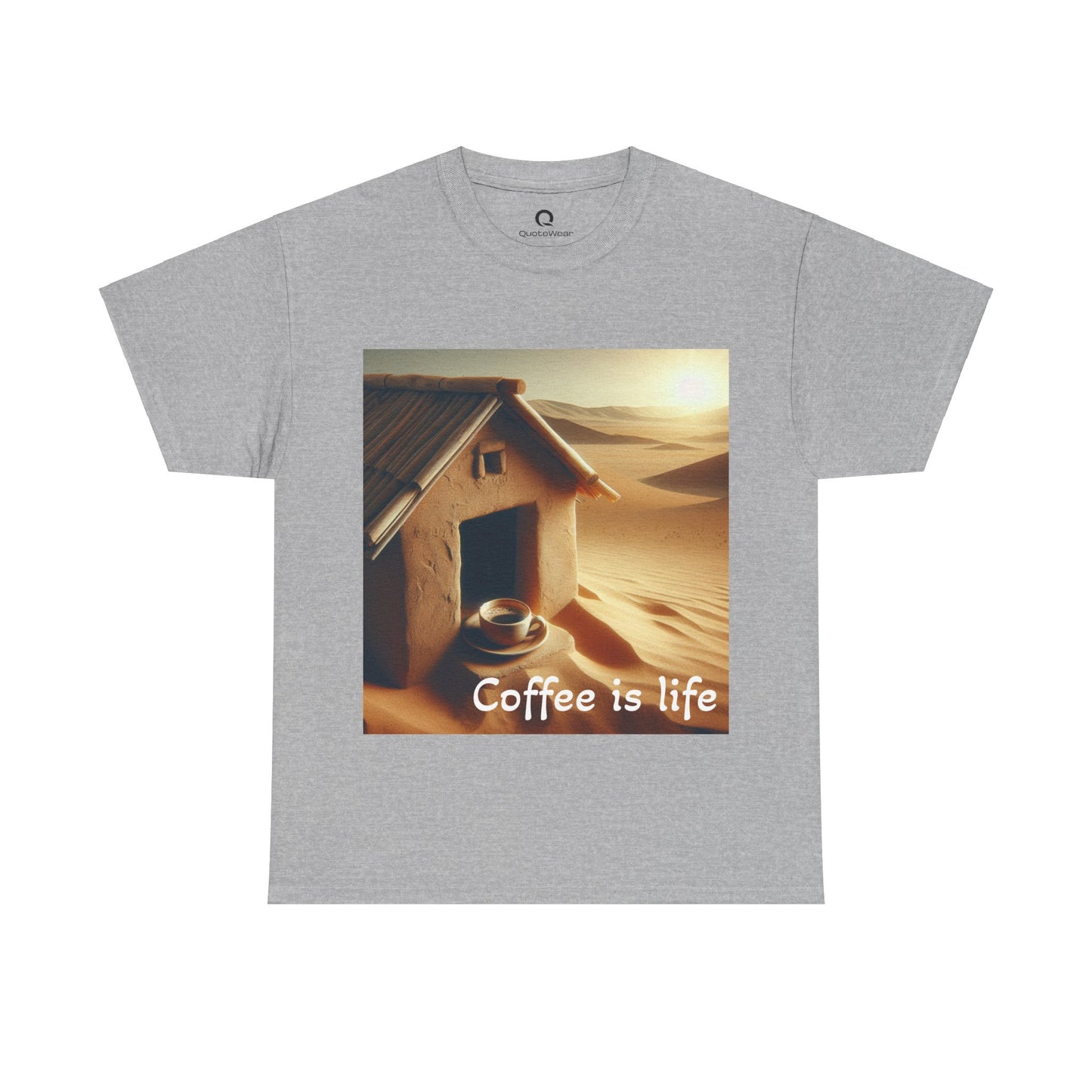 "Coffee is life" Unisex Heavy Cotton Tee