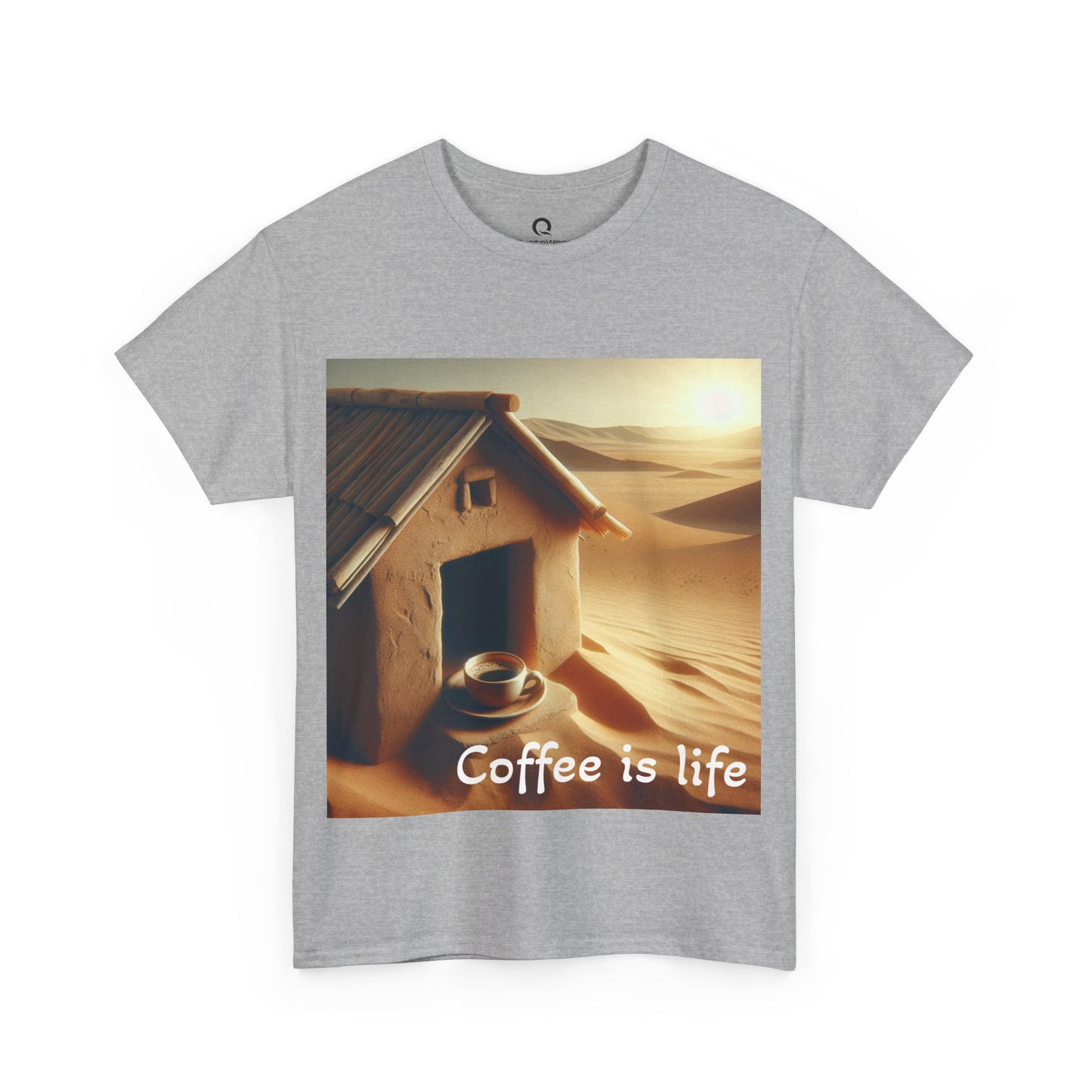 "Coffee is life" Unisex Heavy Cotton Tee