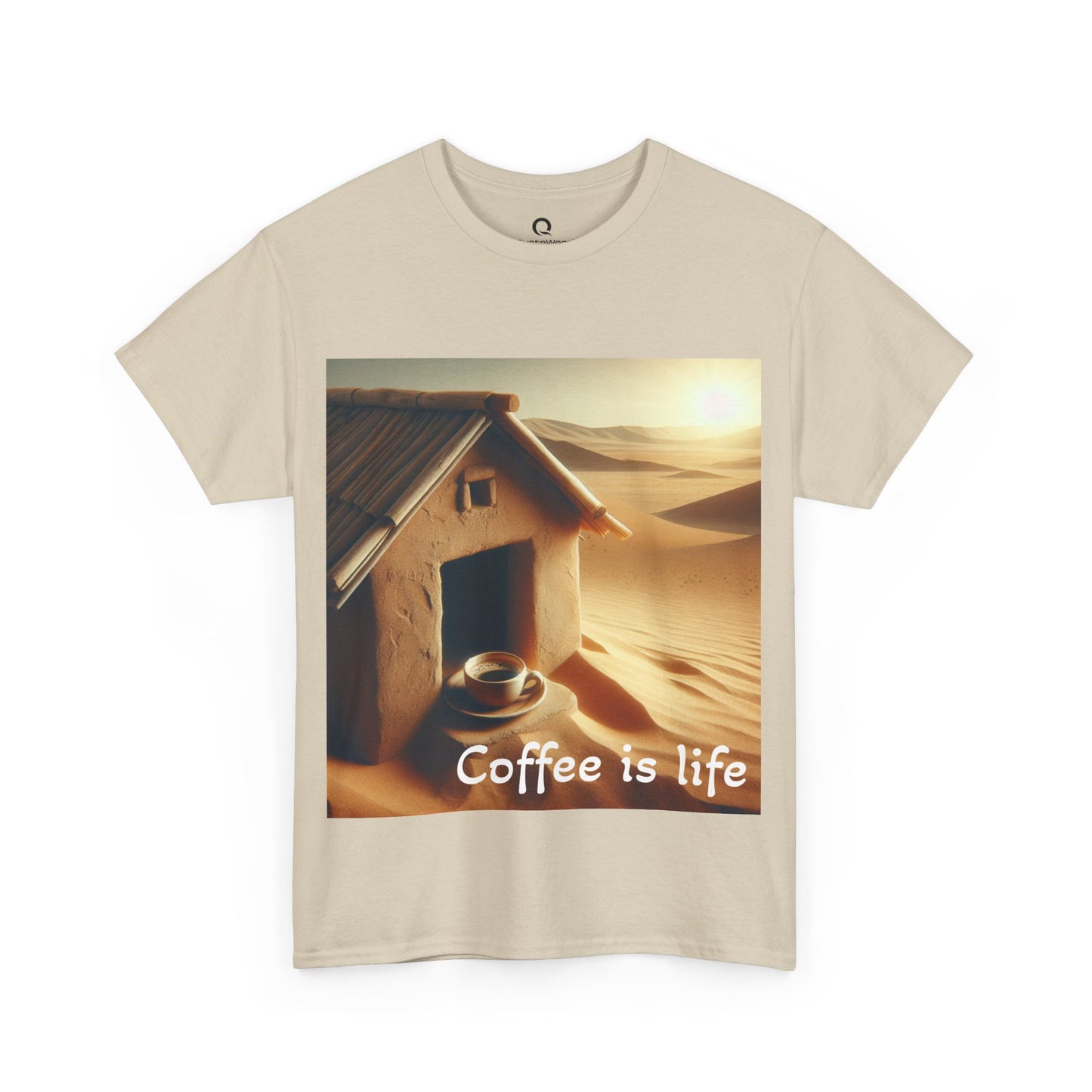 "Coffee is life" Unisex Heavy Cotton Tee