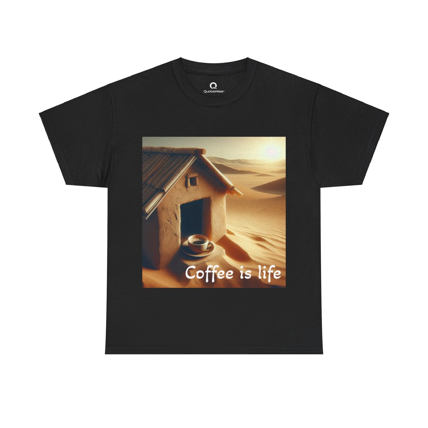 "Coffee is life" Unisex Heavy Cotton Tee