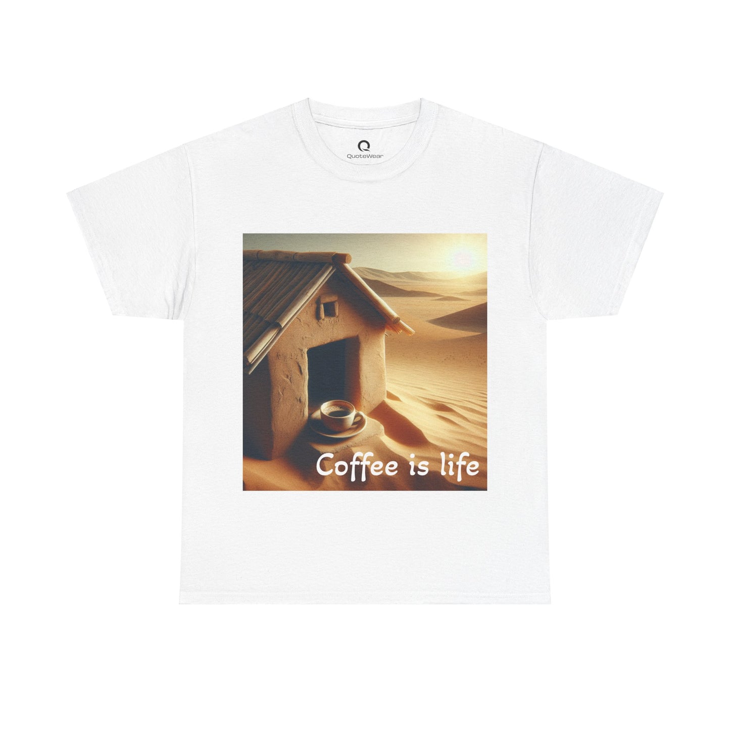 "Coffee is life" Unisex Heavy Cotton Tee