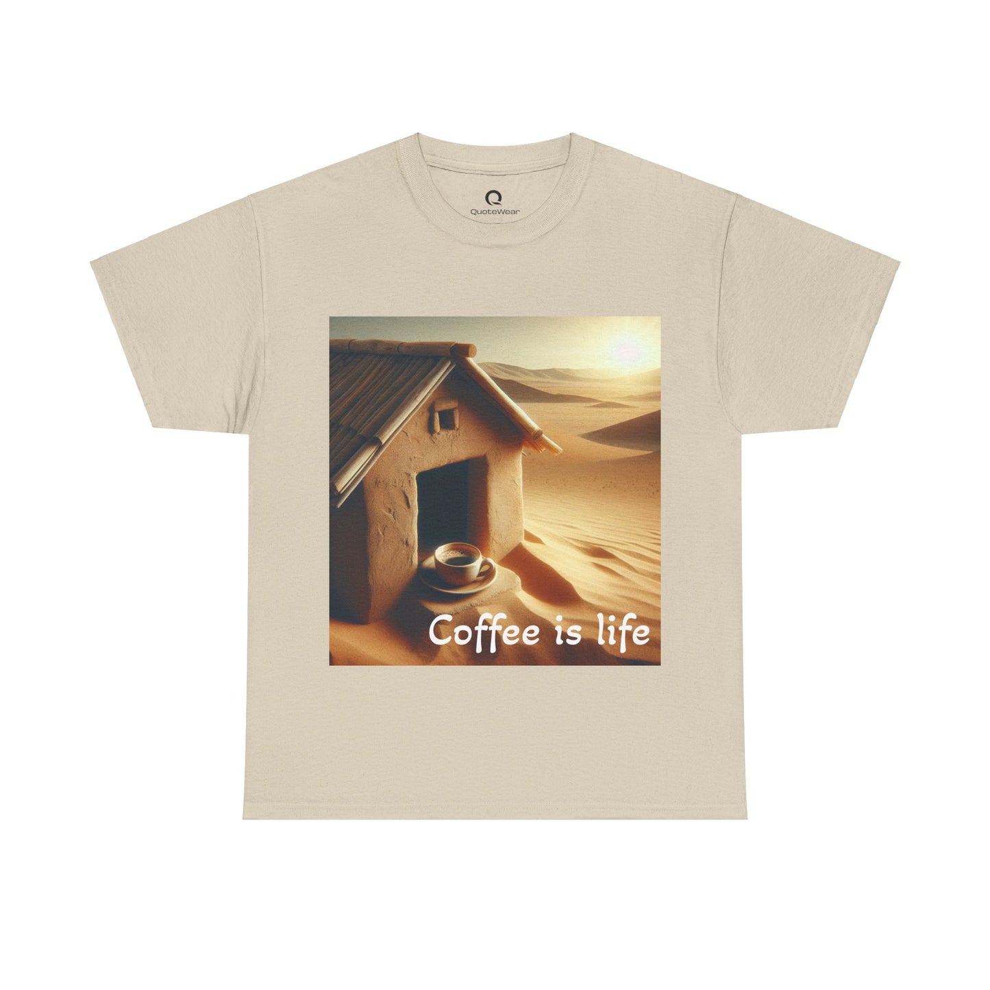 "Coffee is life" Unisex Heavy Cotton Tee